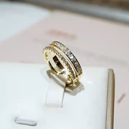 Elegant Rose Gold Plated Midi Ring – Minimalist Knuckle Ring for Pinky and Index Finger, Trendy Modern Design