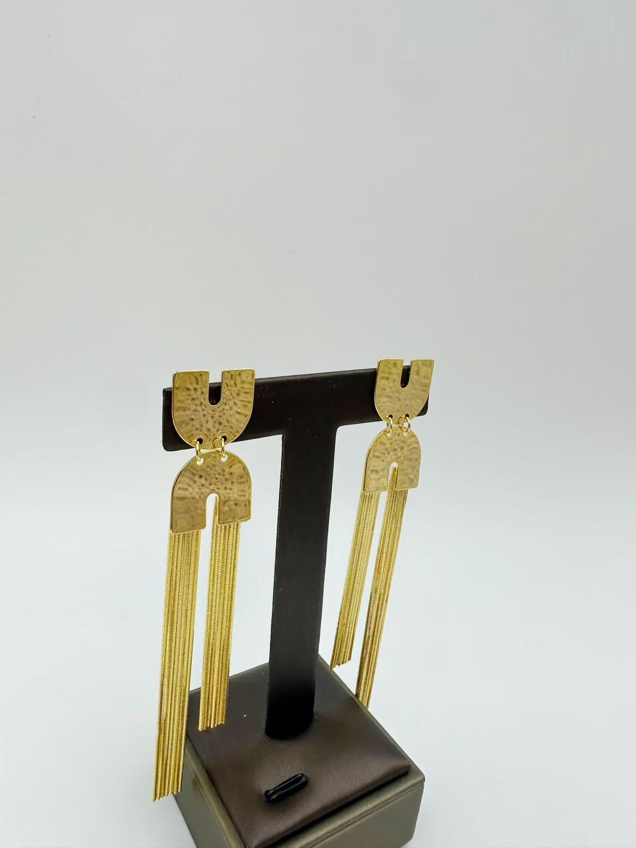 Elegant Vintage Long Tassel Earrings – 2025 New Light Luxury Designer Jewelry, Unique Statement Earrings for Women