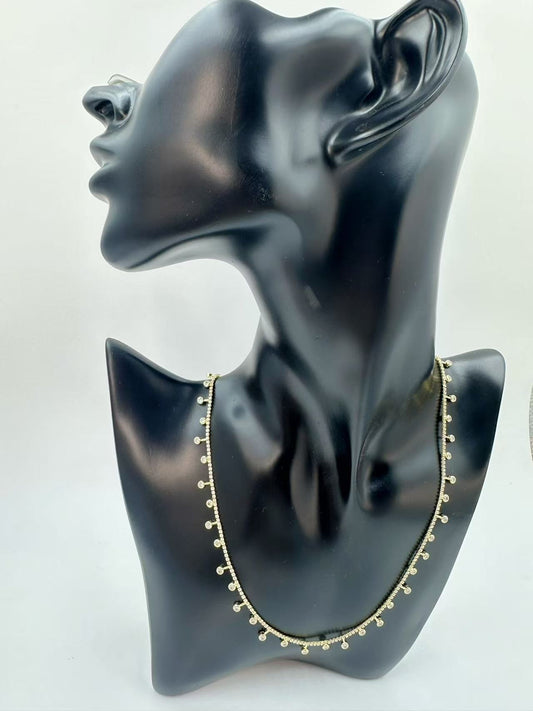 Gold-Plated Copper Necklace for Women – Minimalist Light Luxury French Collarbone Jewelry