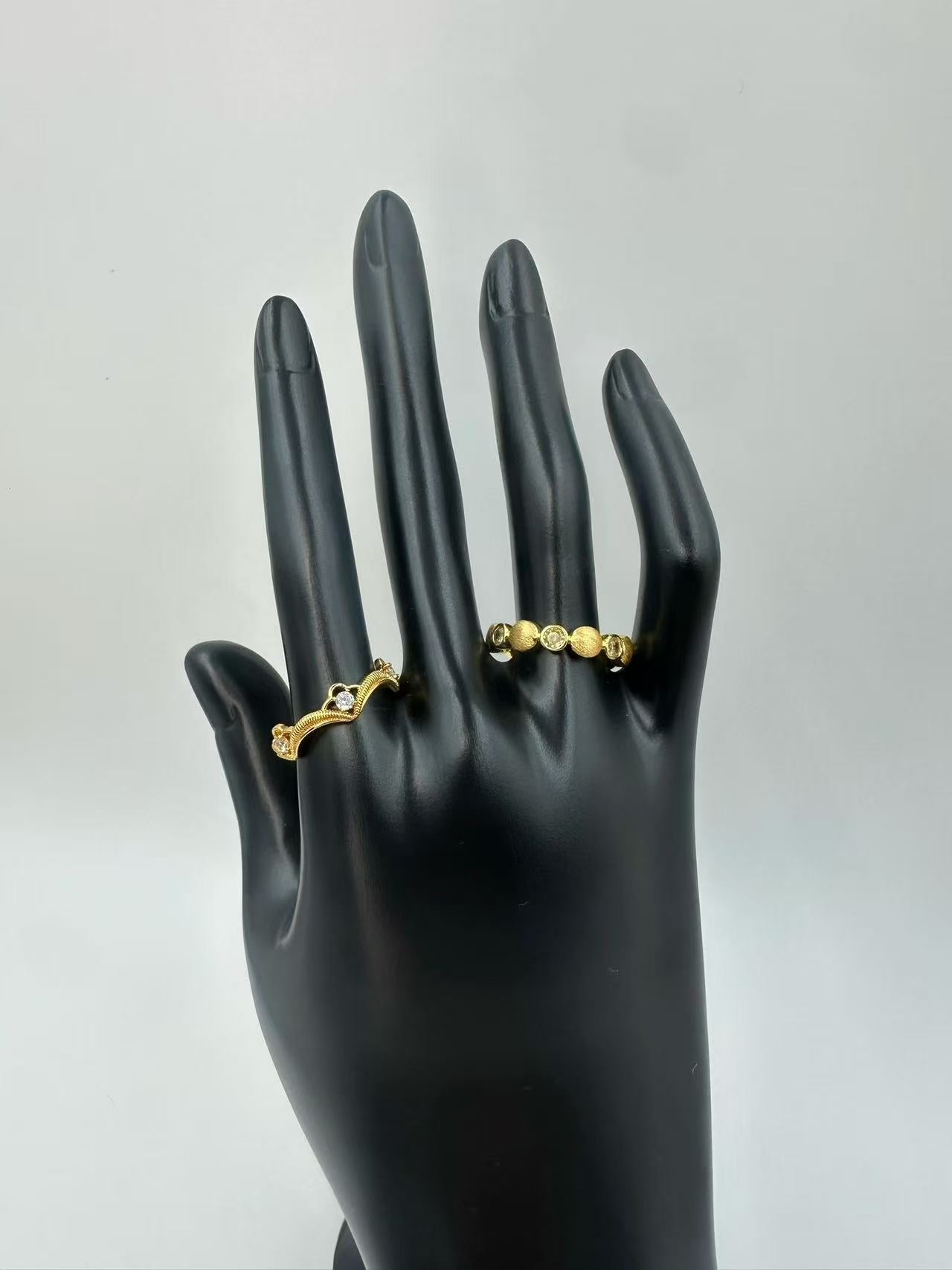 Elegant French Gold Open Ring – Adjustable Minimalist Designer Jewelry for Women