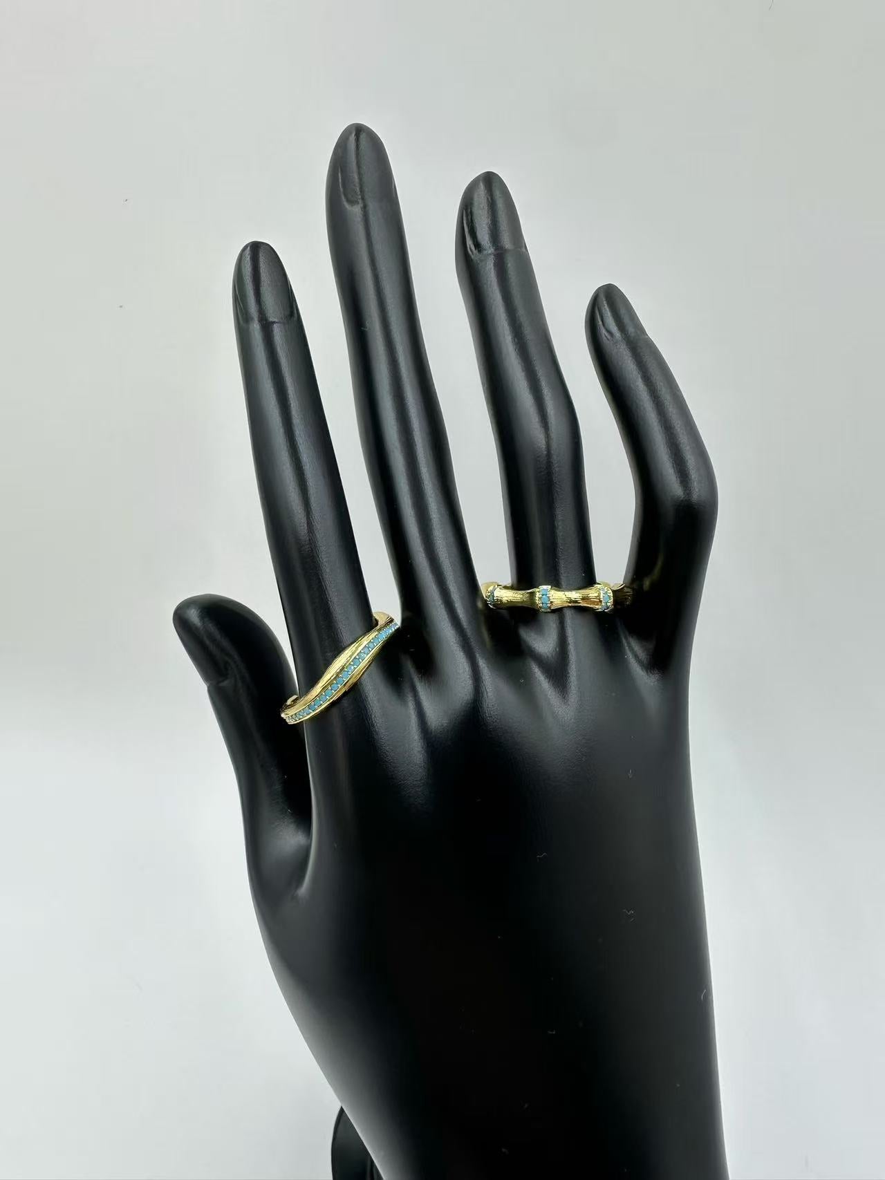 Elegant Cool Blue Ring – Sophisticated INS Minimalist Style Finger Ring, Everyday Versatile Jewelry for Women