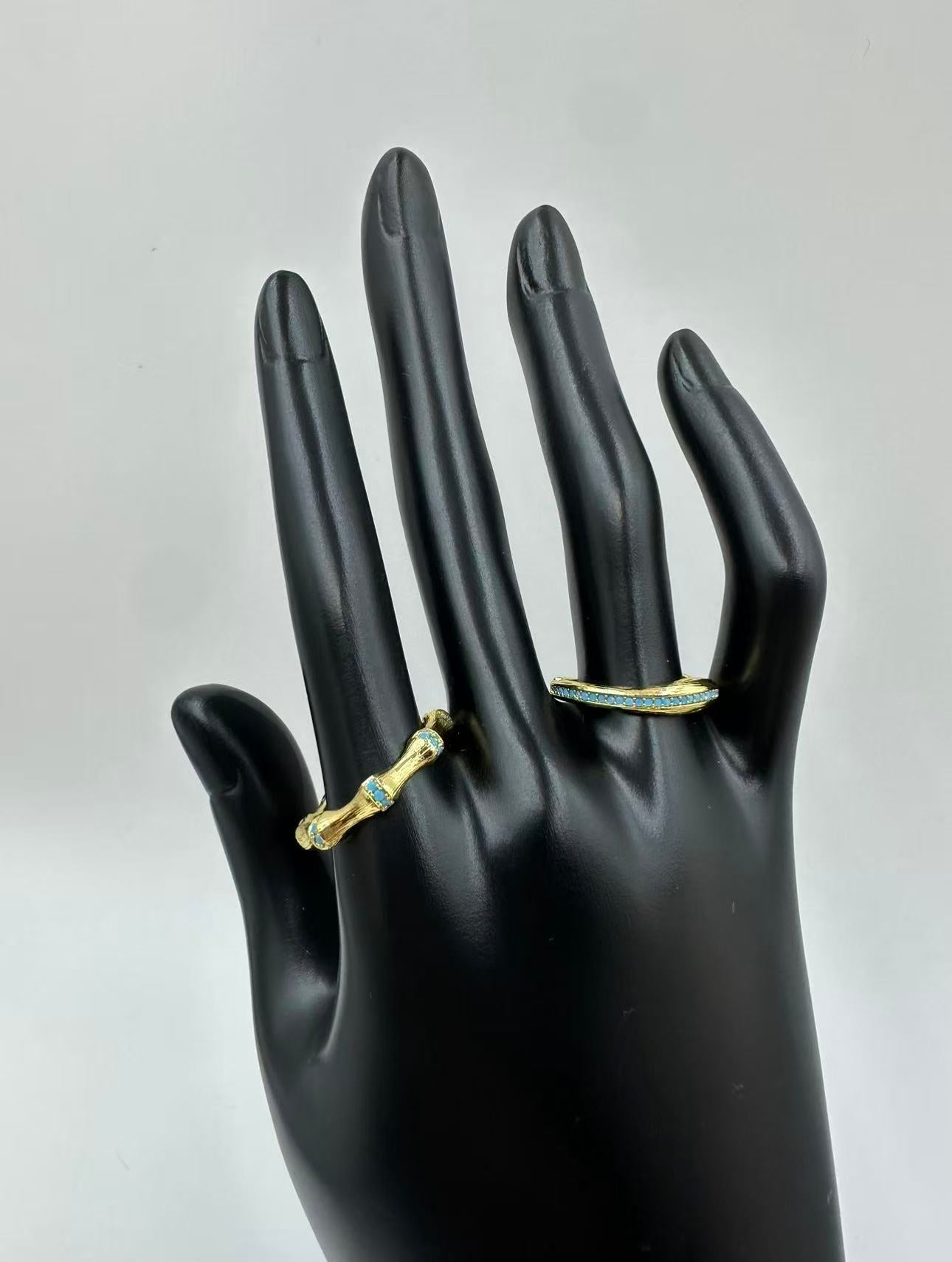 Elegant Cool Blue Ring – Sophisticated INS Minimalist Style Finger Ring, Everyday Versatile Jewelry for Women