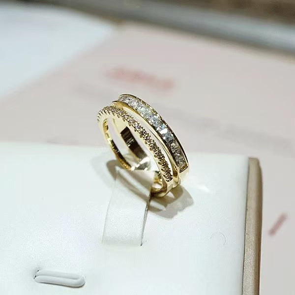 Elegant Rose Gold Plated Midi Ring – Minimalist Knuckle Ring for Pinky and Index Finger, Trendy Modern Design