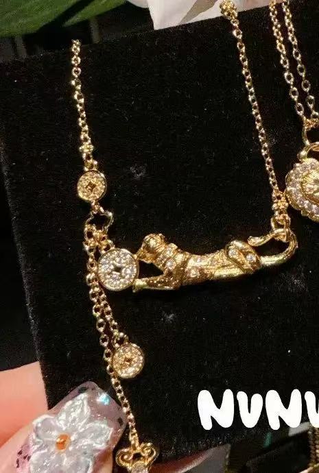 Elegant Leopard Coin Tassel Necklace – Chic Minimalist Statement Jewelry