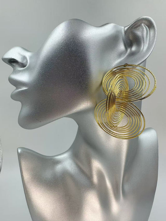 Oversized Hoop Earrings for Women – Trendy European Style, Bold Statement Earrings, Perfect for Nightclub and Party Look
