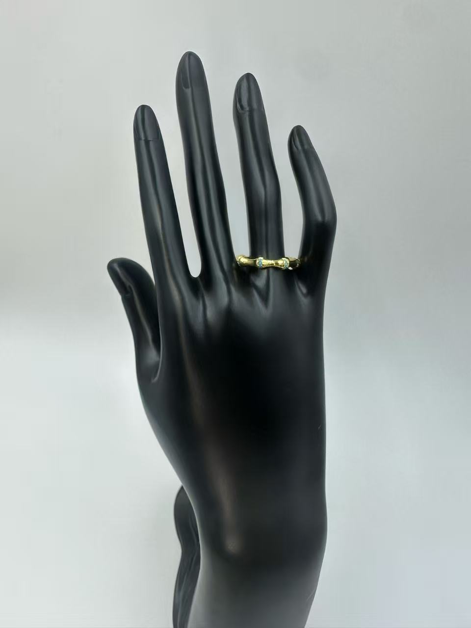 Brushed Metal Bamboo Open Ring for Women – Minimalist Light Luxury Adjustable Ring, 2025 Trending Hot-Selling Designer Jewelry