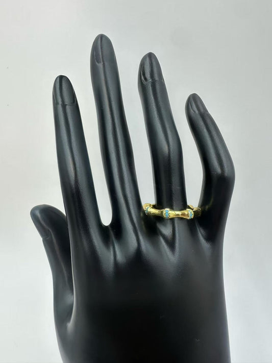 Brushed Metal Bamboo Open Ring for Women – Minimalist Light Luxury Adjustable Ring, 2025 Trending Hot-Selling Designer Jewelry